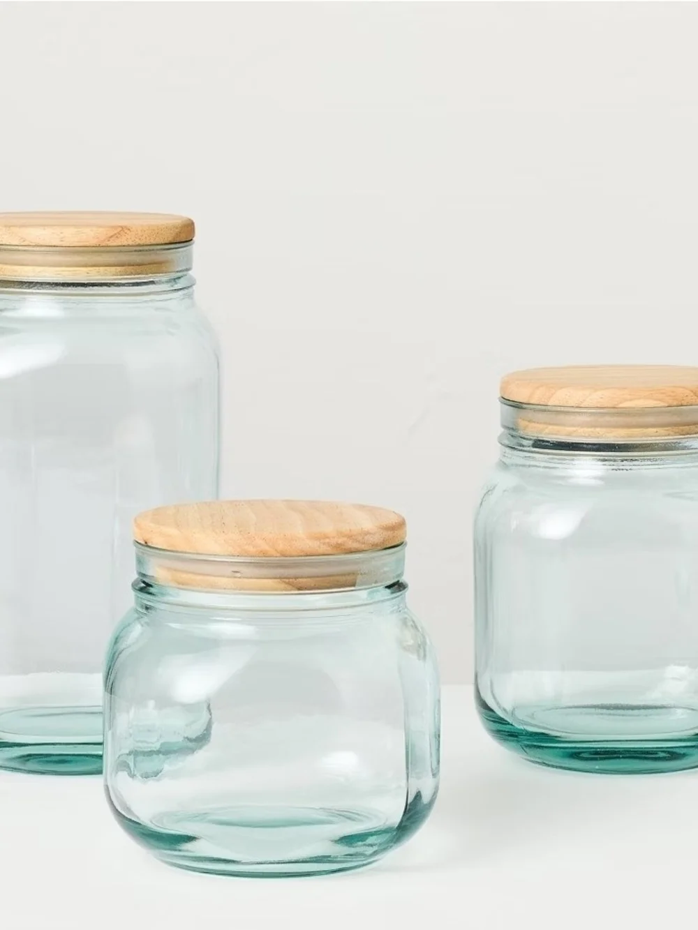 Hearth & Hand With Magnolia 37 Oz Glass Storage Jar with Wooden Lid